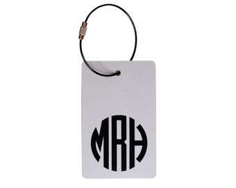 Luggage Tags -  (20 Tags) Silver and Black Personalized Luggage Tags, Back Pack Tags, Custom Luggage Tags, Personalized Gifts, FREE SHIPPING