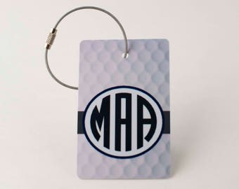 Golf Bag Tag - FREE SHIPPING, Golf Luggage Tag, Custom Bag Tags, Sports Gift, Golf Gift, Gift for Boy, Gift for Girl, Monogram Luggage Tag