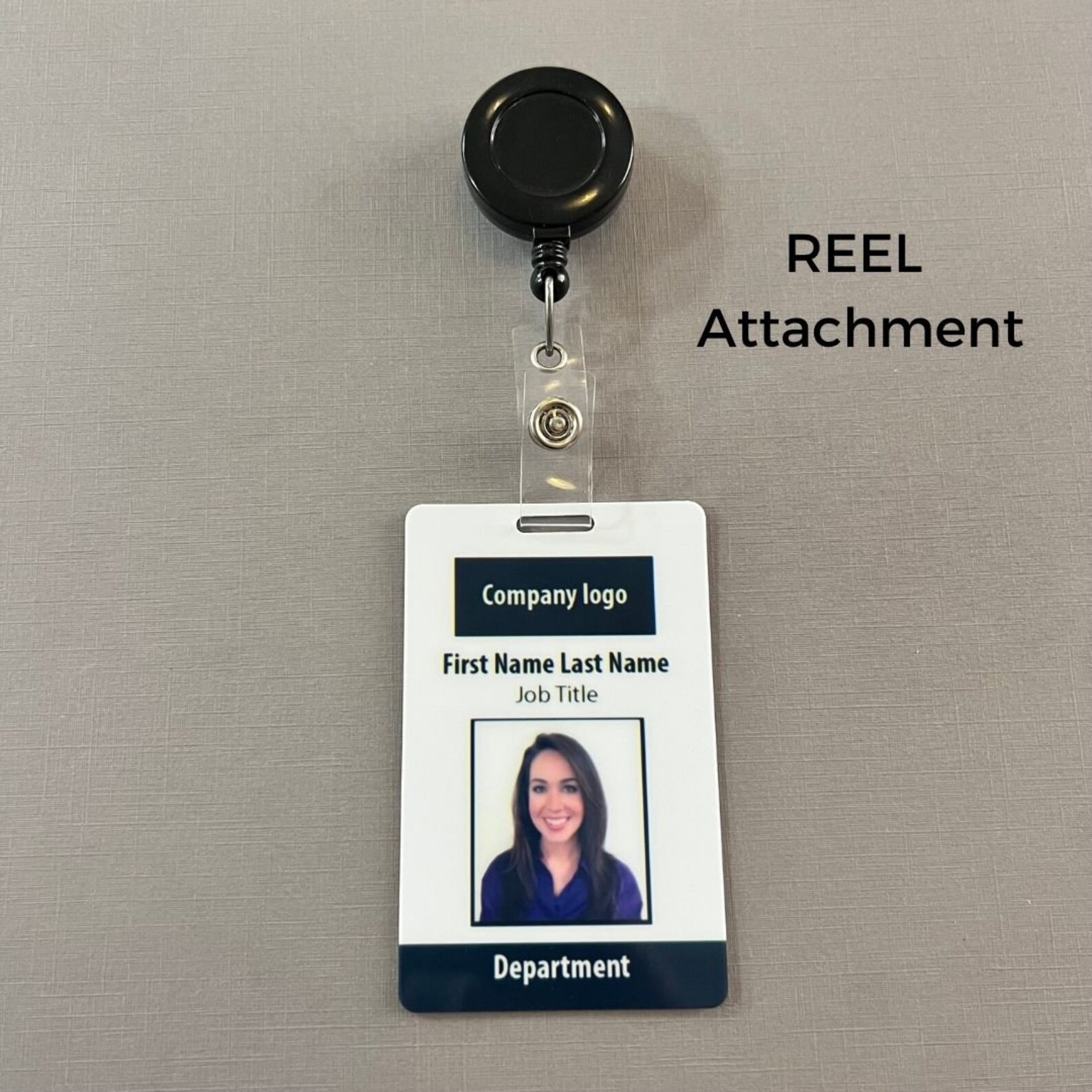 Custom Id Badge, FREE SHIPPING, Work ID Card, Plastic Badge, Office