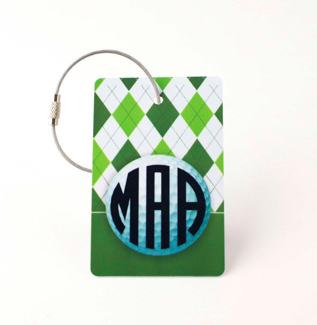 Golf Luggage Tag FREE SHIPPING, Golf Bag Tag, Custom Bag Tags, Sports