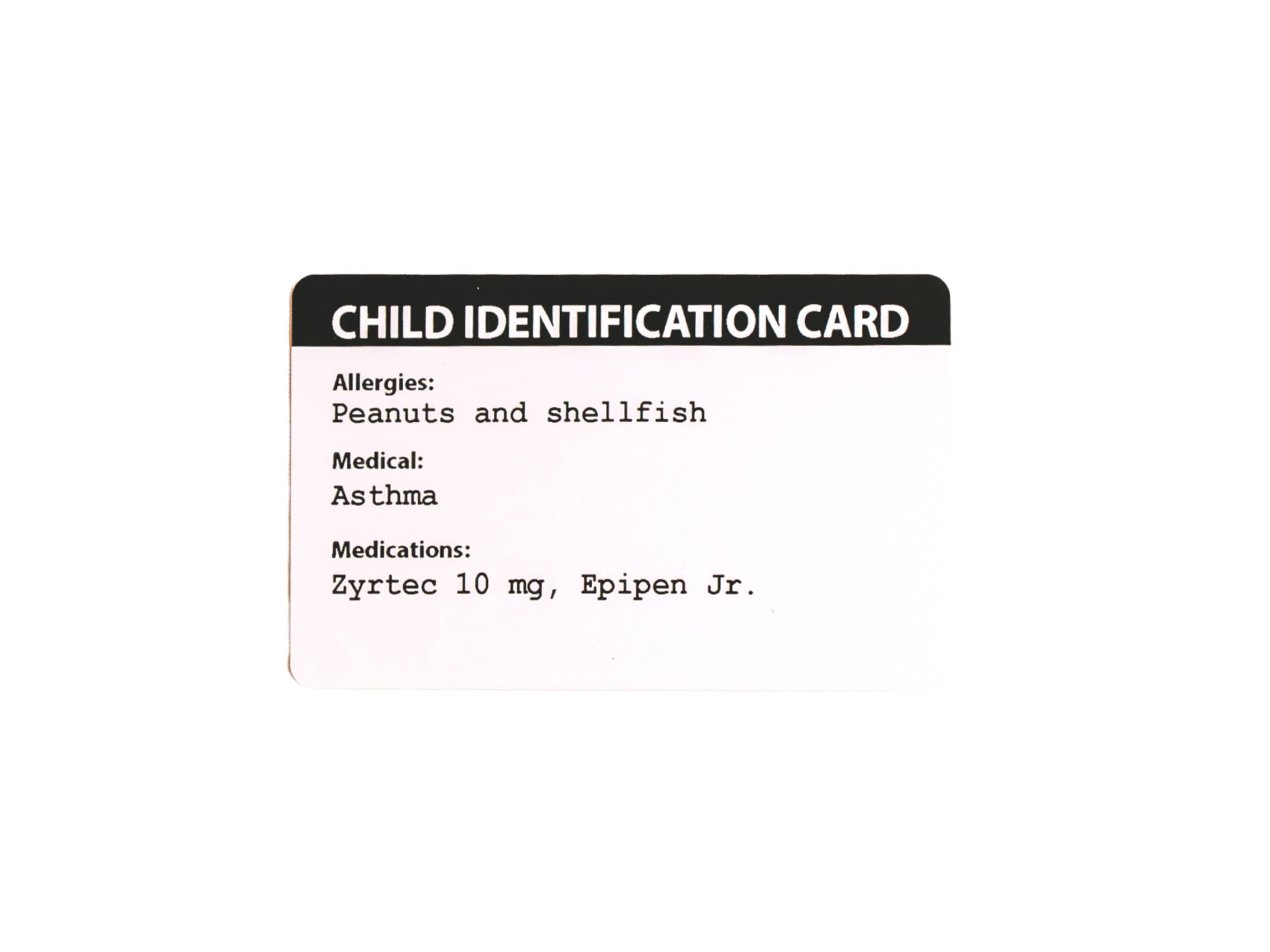 Child ID Card Design Your Own Child Id Card Plastic Badge Etsy Canada