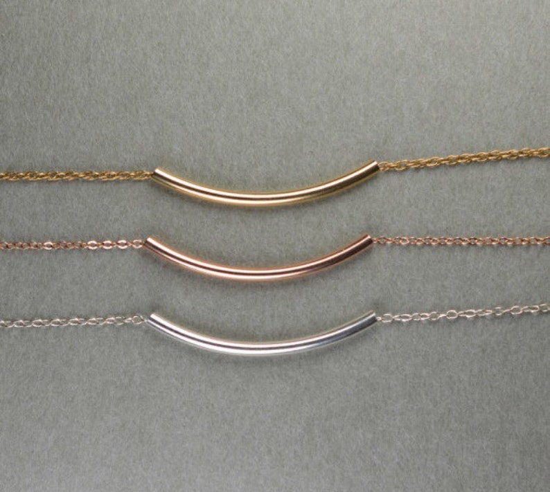 Tube and medal customizable 3 Amethyst necklaces
