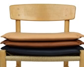High-quality reversible cushion for Børge Mogensen J39 dining chair, aniline leather, made in Denmark