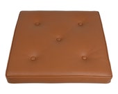 High-quality Nevada aniline leather cushion for the Kaare Klint safari chair or footstool, made in Denmark