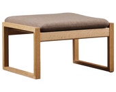 Cushion for the model 2248 footstool by Børge Mogensen with Hallingdal 65 fabric from Kvadrat, made in Denmark