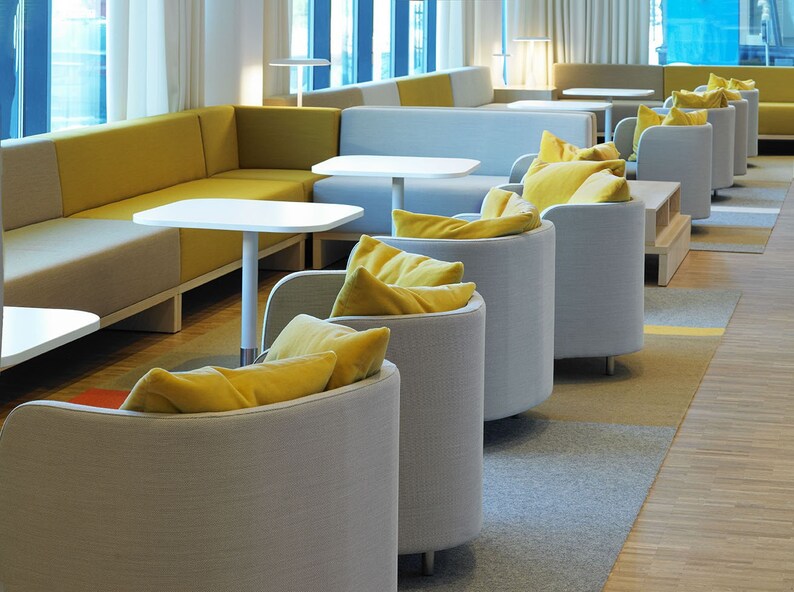 design by Nanna Ditzel for furniture upholstery Hallingdal wool and viscose fabric color 0390 from Kvadrat