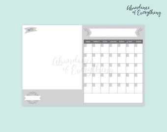 Dry Erase Calendar Printable-chalkboard Dry Erase-family - Etsy