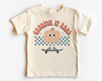 Toddler Infant Kid Retro Funny Halloween Shirt, Creepin it Real, Boho, Sibling Matching, Cool Hipster, Pumpkin Patch, Trick or Treating