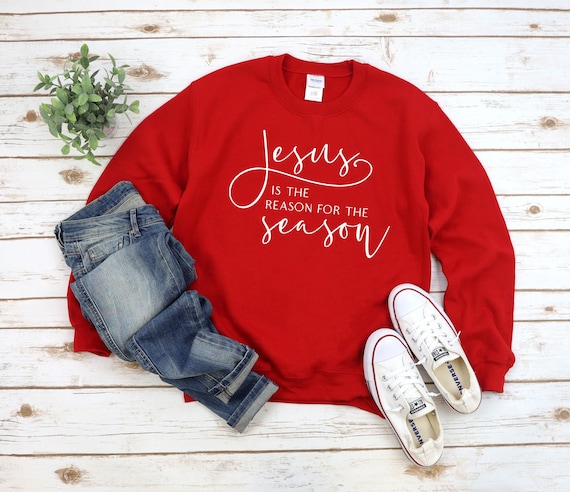 Jesus is The Reason Christmas Hoodie Jesus is The Reason Christmas Hoodie
