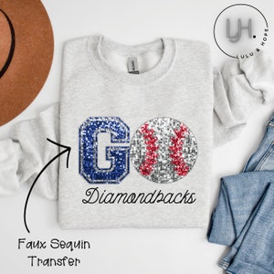 Custom Game Day Baseball Crewneck, Faux Sequin Sweatshirt, Fall Sweatshirts, Cute Sweatshirts Trendy, Baseball Mom Sweatshirt, Gift
