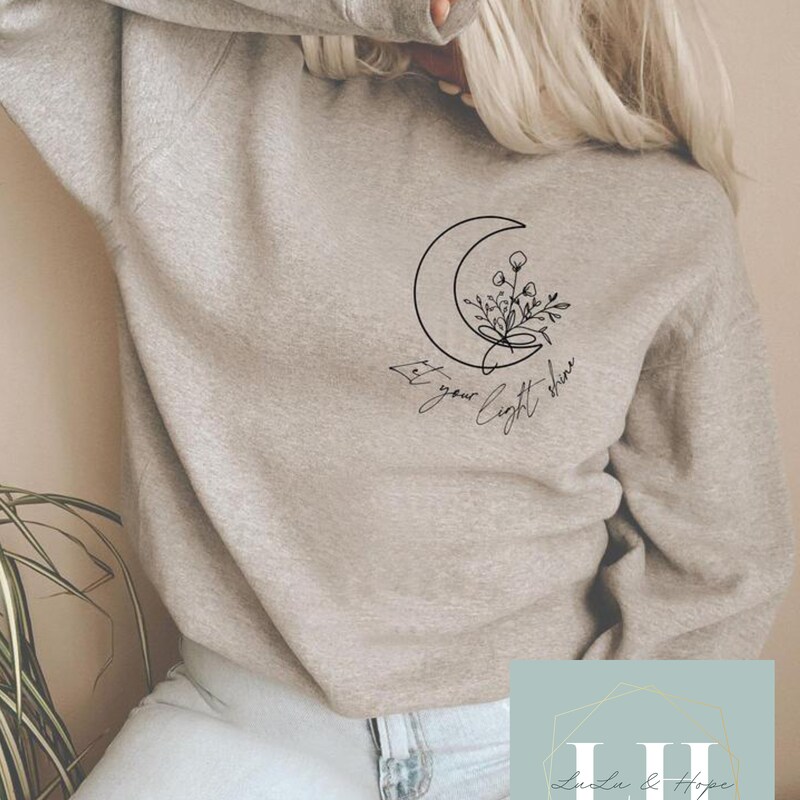 Moon Logo Fleece Cropped Sweatshirt main image 0