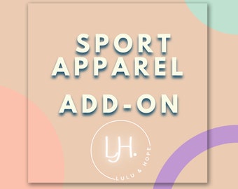 Faux Sequin Sports Sweatshirt or Shirt Name and Number Add-On