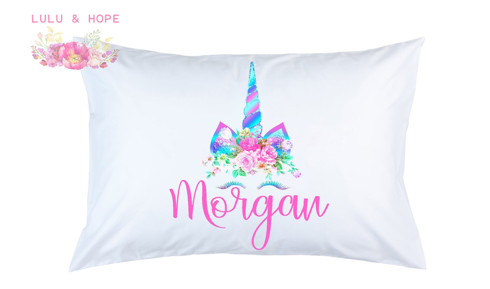 Unicorn Pillowcase Unicorn Personalized Pillowcase Travel Etsy