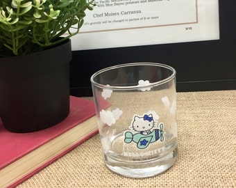 Hello Kitty Glass- Airplane