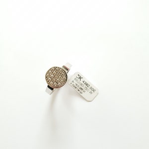 750er Goldring mit 19 lupenreinen Brillanten 0,285ct IF/TW Gr.54 Made in Germany