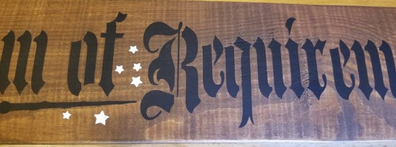 Room Of Requirement Wooden Wall Decor Arrow Sign.