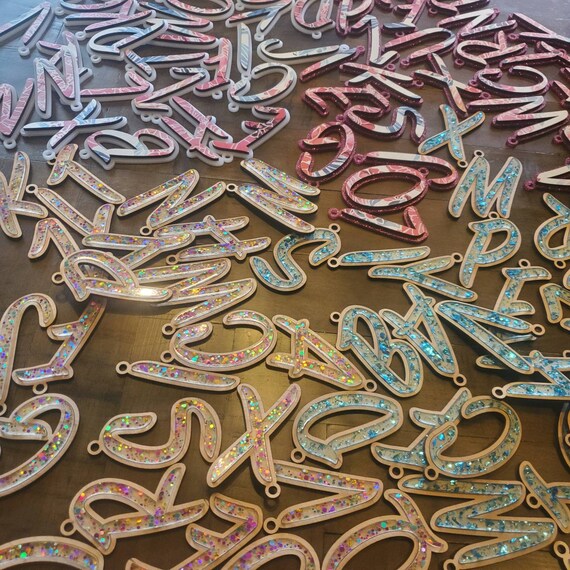 Alphabet Keychain Charm SVG File Etsy