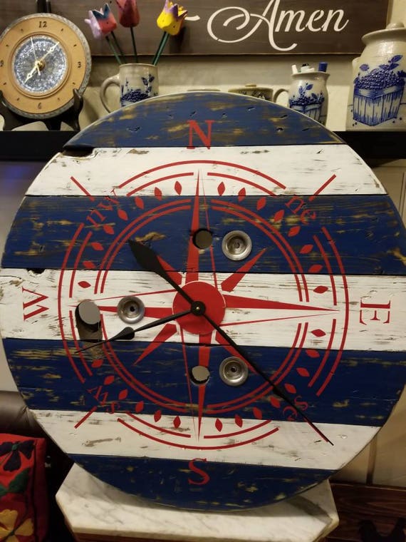 recycled wooden wire spool