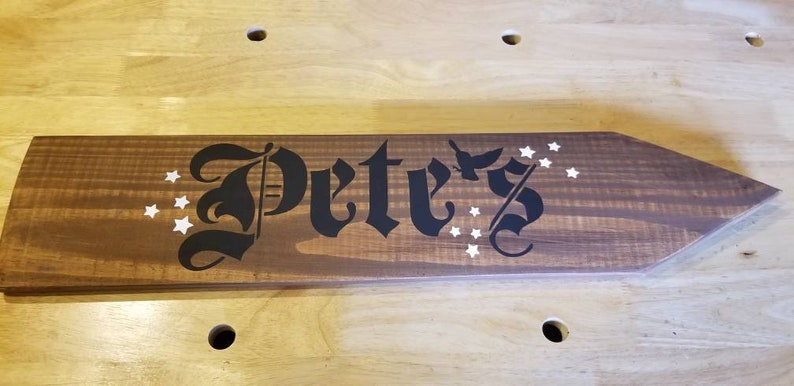 Room Of Requirement Wooden Wall Decor Arrow Sign.