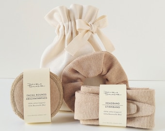 Home Spa Gift Set - Brown Organic Cotton