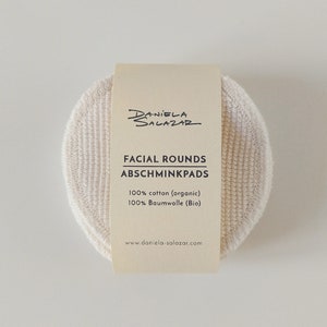 10 Organic Cotton Reusable Face Pads Ivory image 4