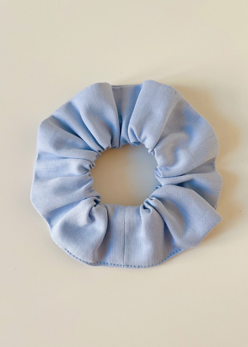 Set of 3 Organic Cotton Scrunchies IRIS image 5