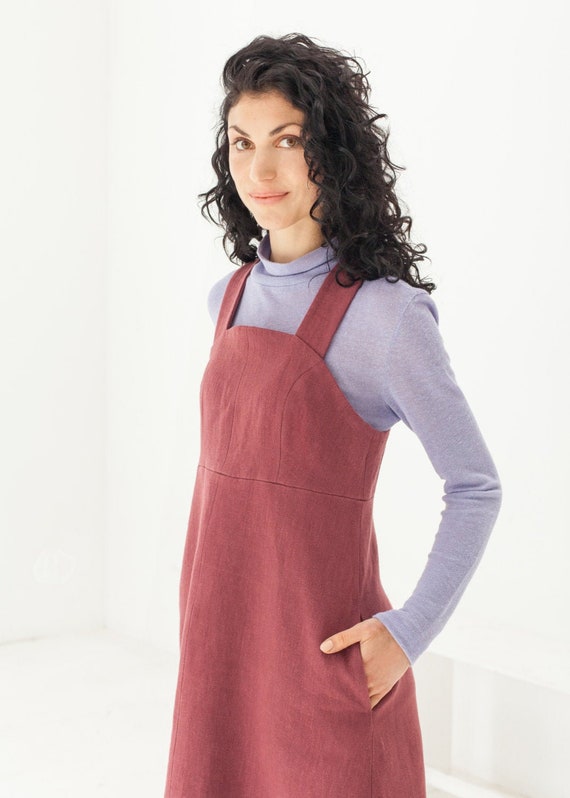pinafore jumper dress