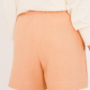 Peach hemp shorts EVA image 5