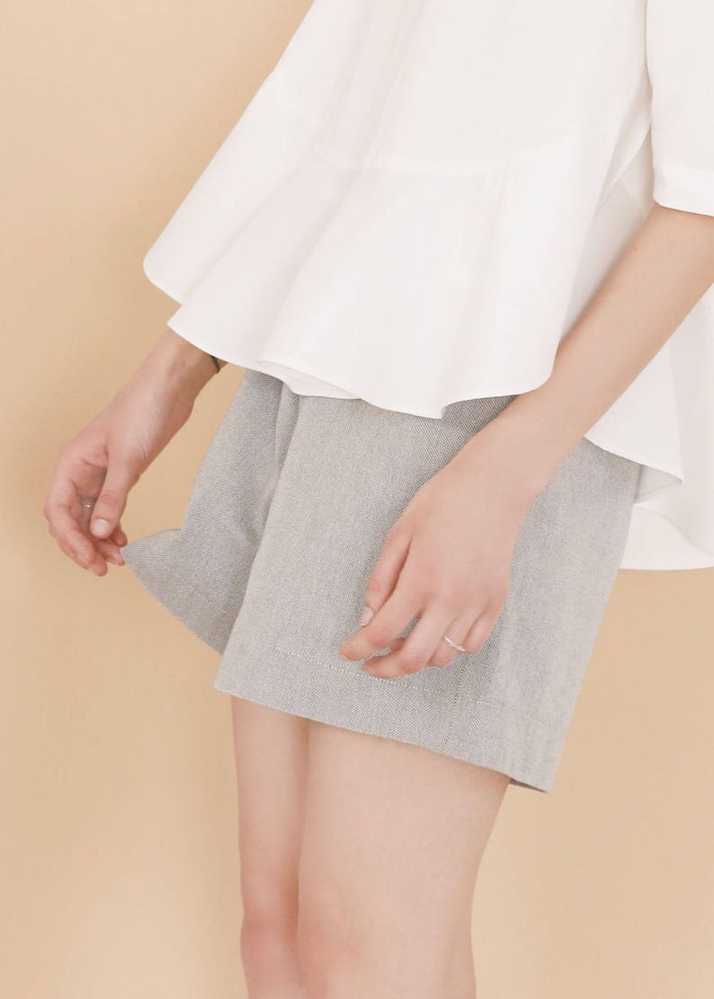 Organic cotton shorts EVA Grey image 1