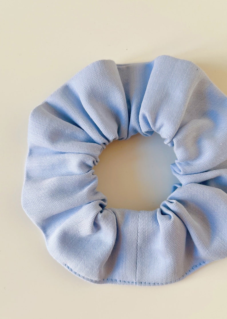 Set of 3 Organic Cotton Scrunchies IRIS image 6