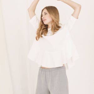 Organic cotton shorts EVA Grey image 3
