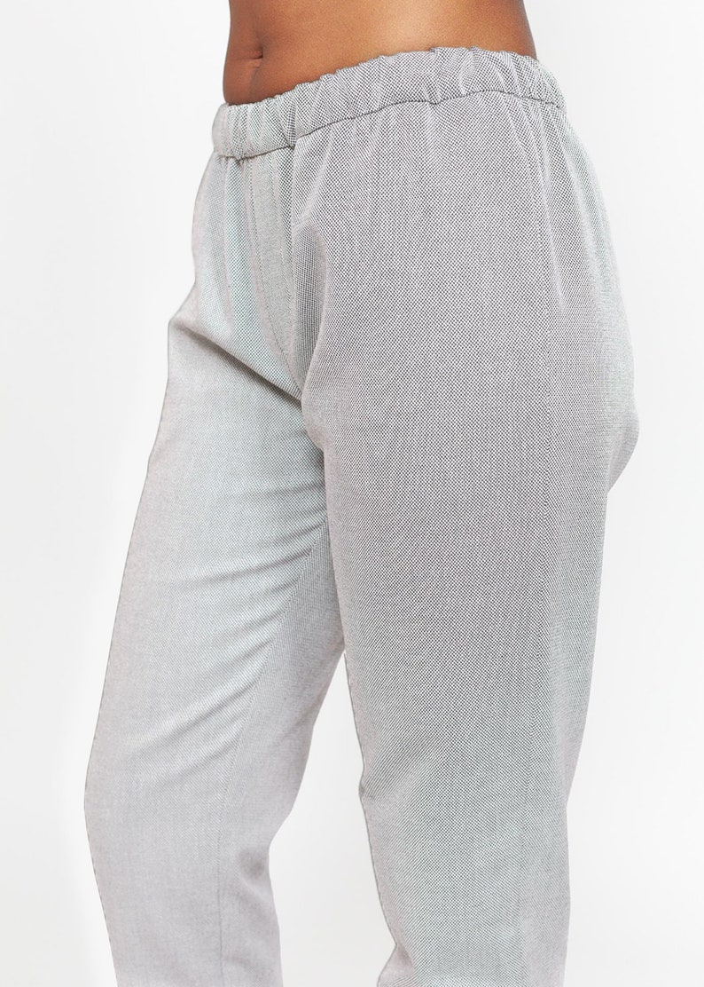 Organic Cotton Classic Trousers CECIL Grey image 3