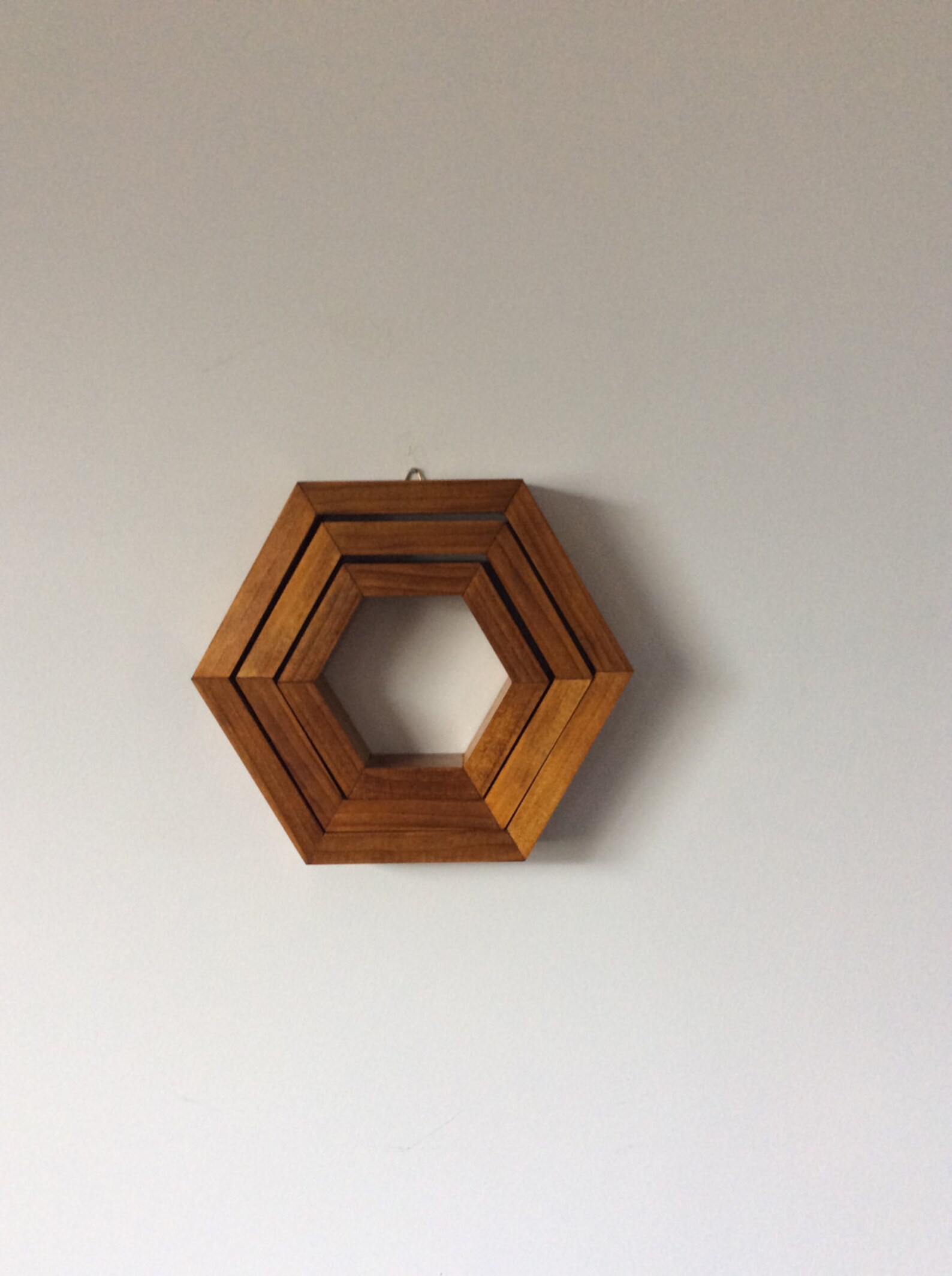 Set of 3 Hexagonal Nesting Shelves Etsy