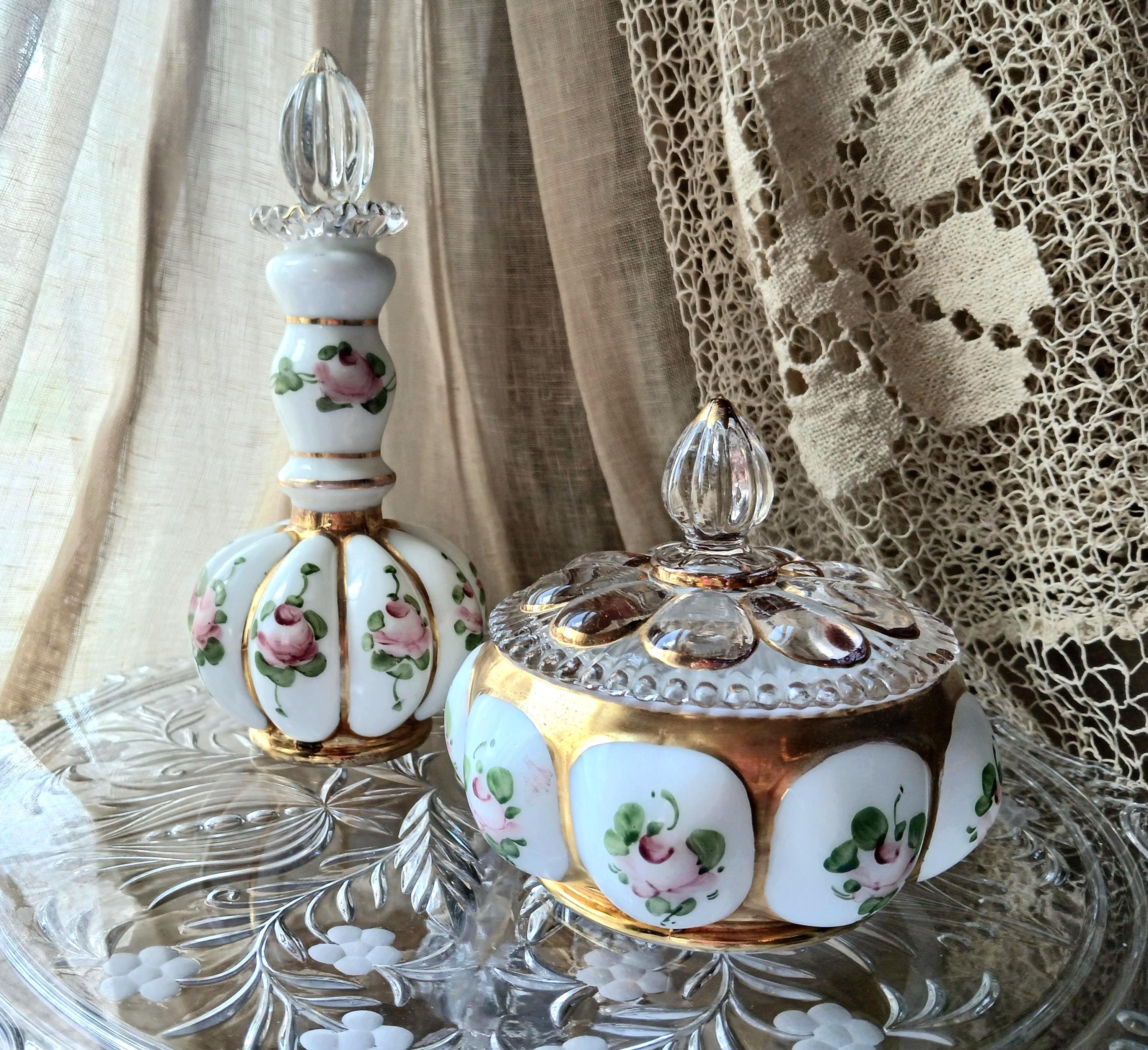 Fenton Glass Powder Jar - Etsy