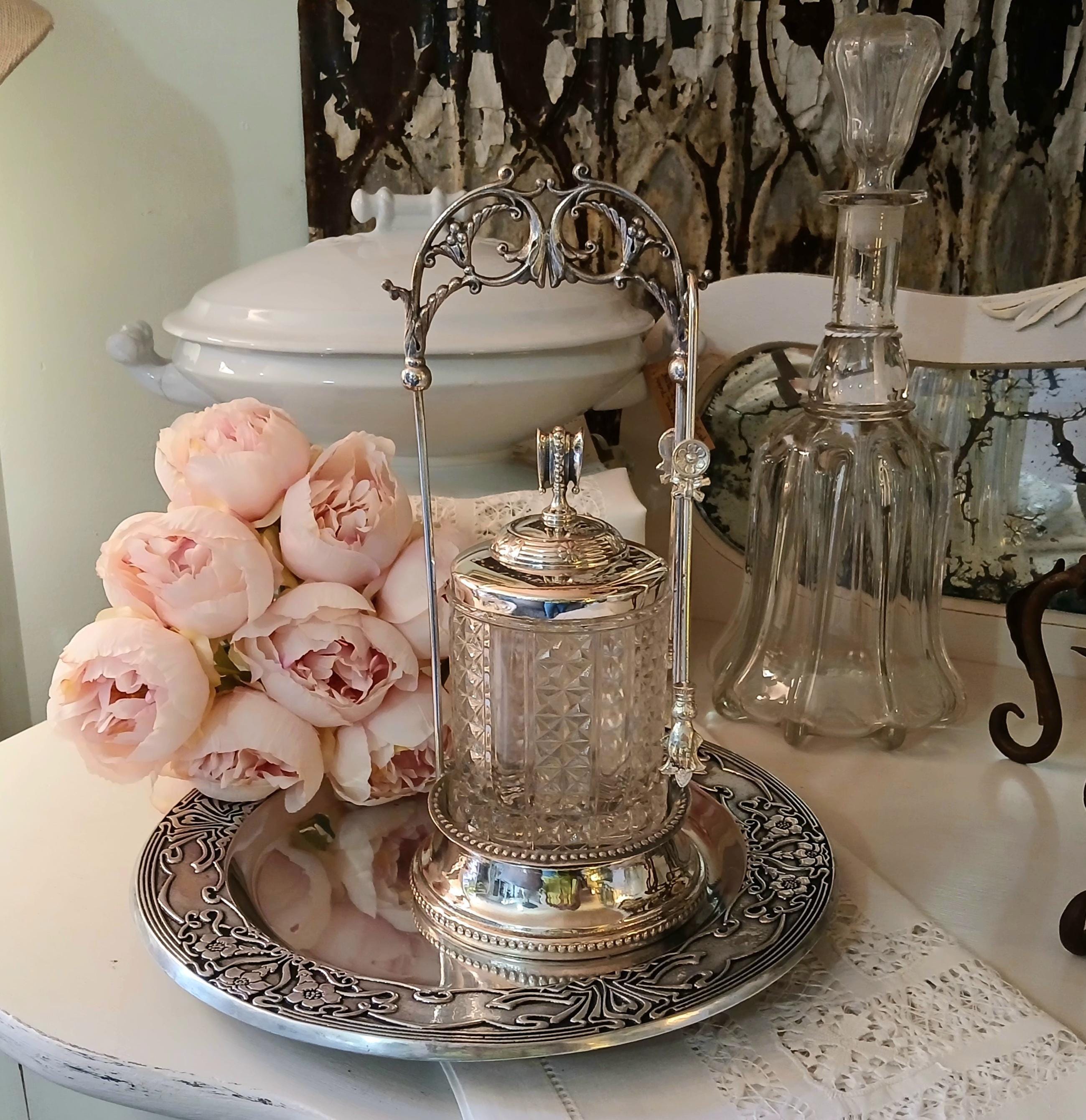 アンティーク ピクルスジャー ヴィンテージ シルバートング付 【公式通販】