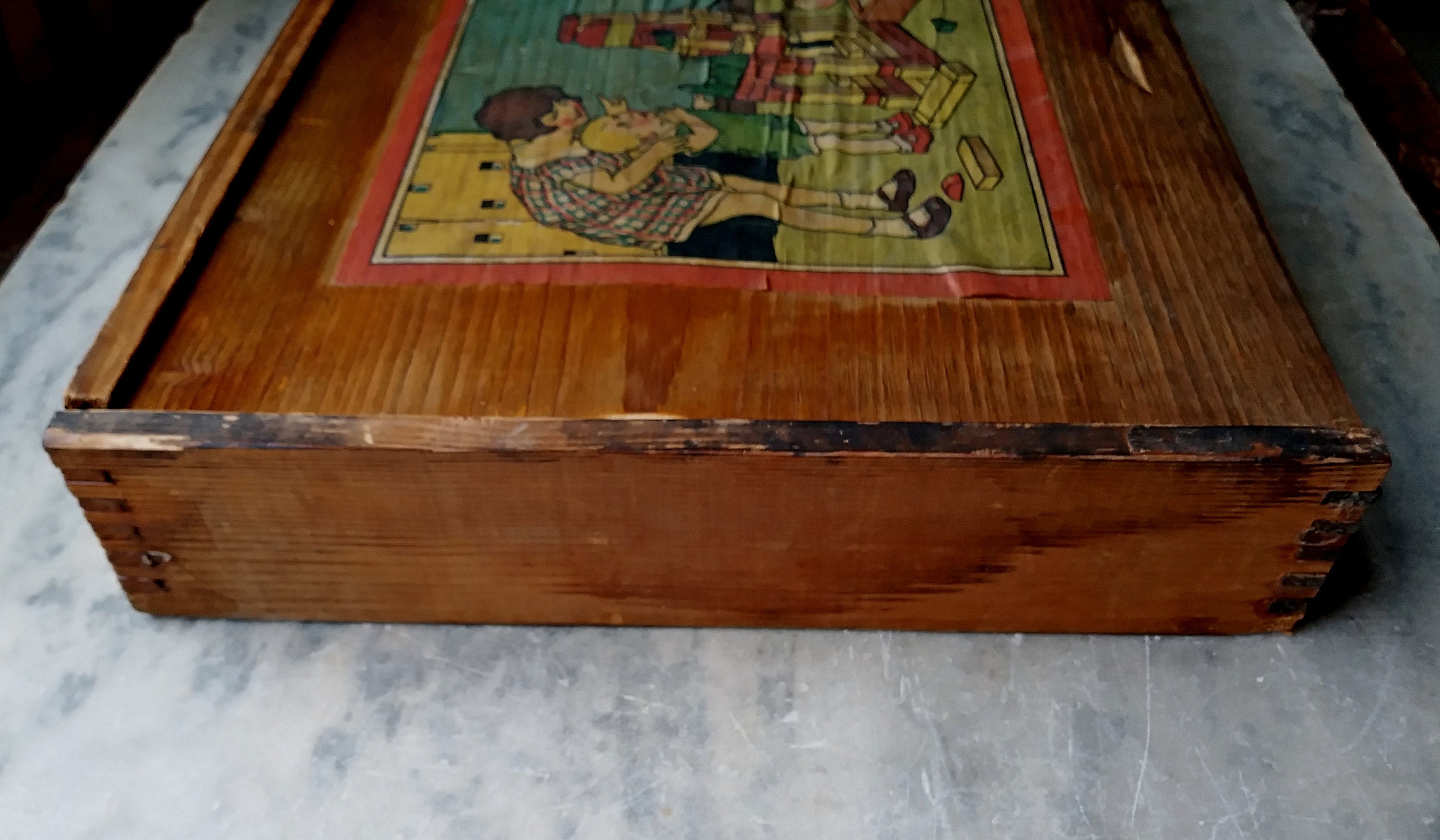 Antique Toy Set Building Blocks in Original Box 1930's | Etsy