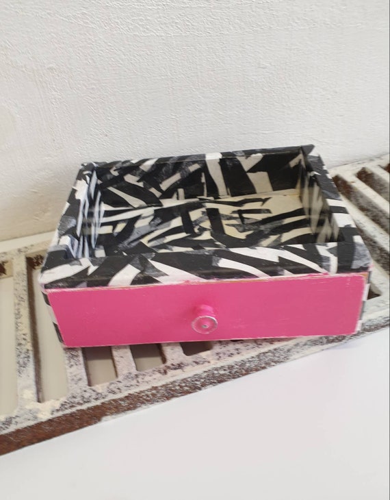 Animal Print and Hot Pink Storage Box Etsy