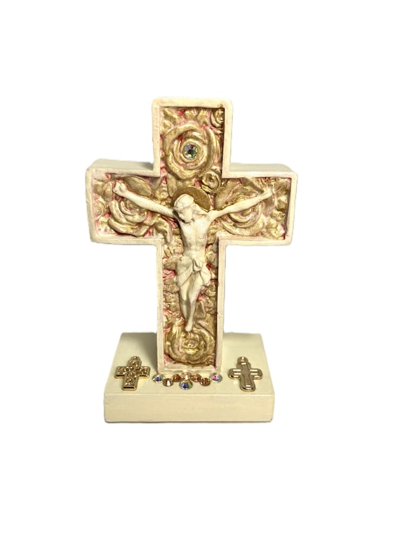 Small Jesus Christ on Cross Shelf Sitter