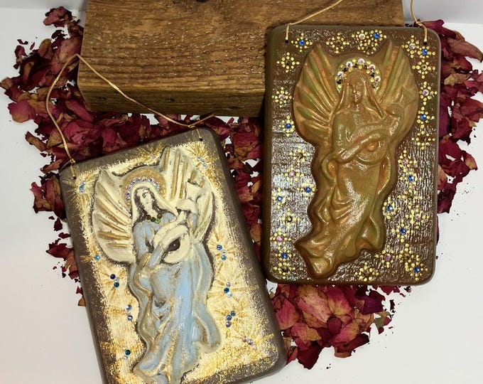 Handmade Hanging Angel Plaque