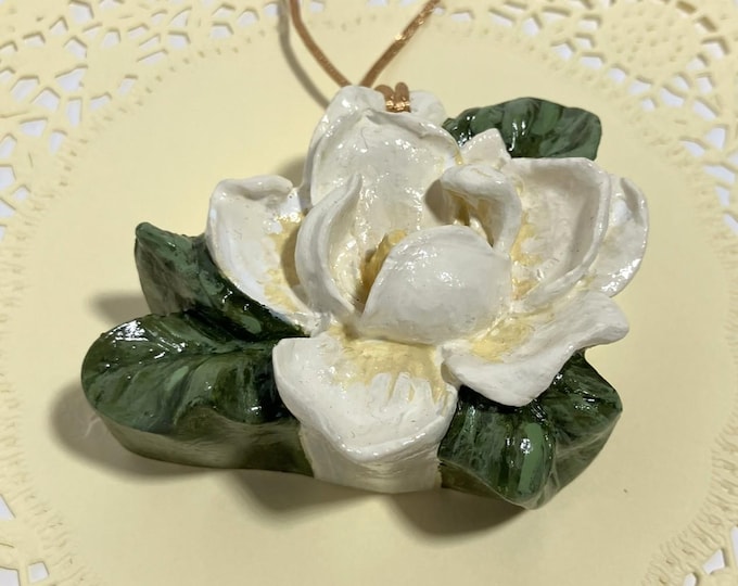 Handmade Magnolia Hanging Ornament