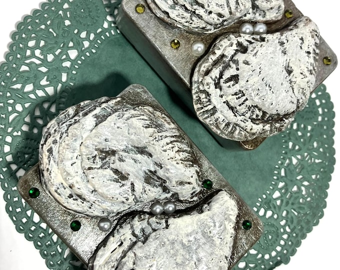 Handmade Oyster Shell Shelf Sitter