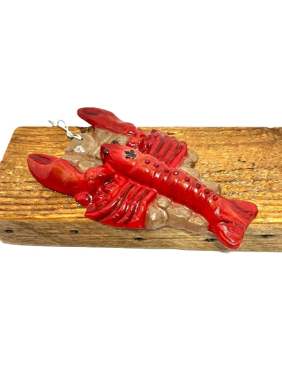 Handmade Large Crawfish Hanging Ornament
