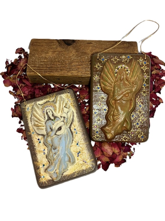Handmade Hanging Angel Plaque