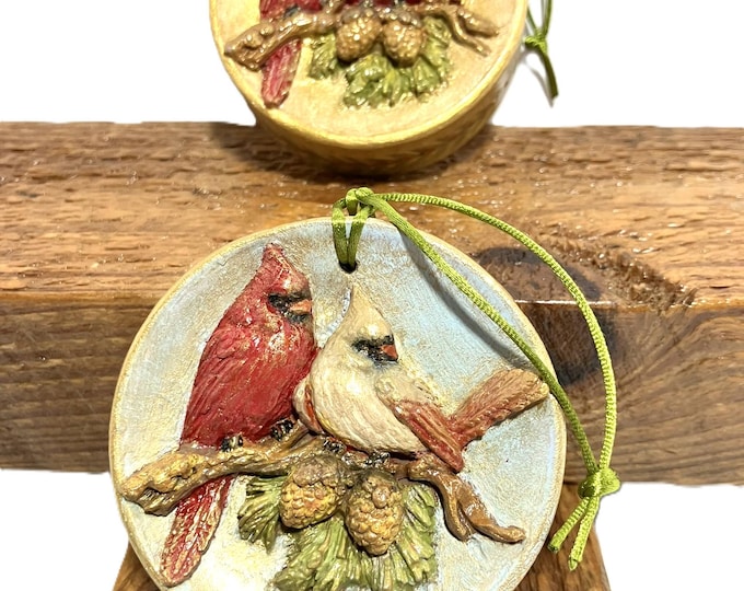 Handmade Cardinal Hanging Ornament