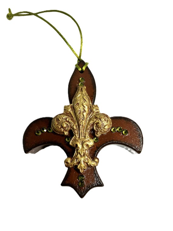 Handmade Fleur de Lis Hanging Ornament