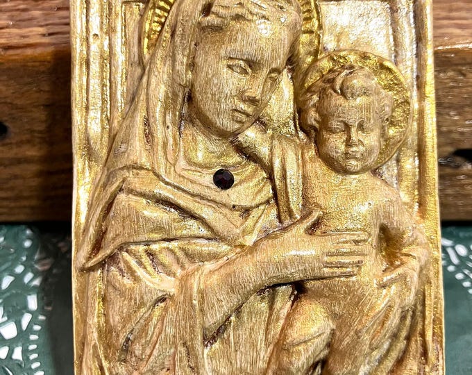 Handmade Virgin Mary & Baby Jesus Ornament