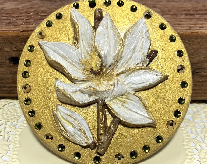 Handmade Large Magnolia Ornament