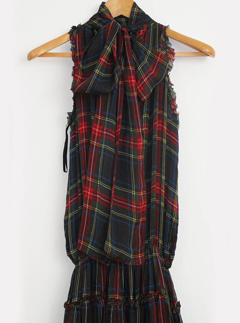 Dolce and Gabbana Silk Tartan Plaid - Etsy