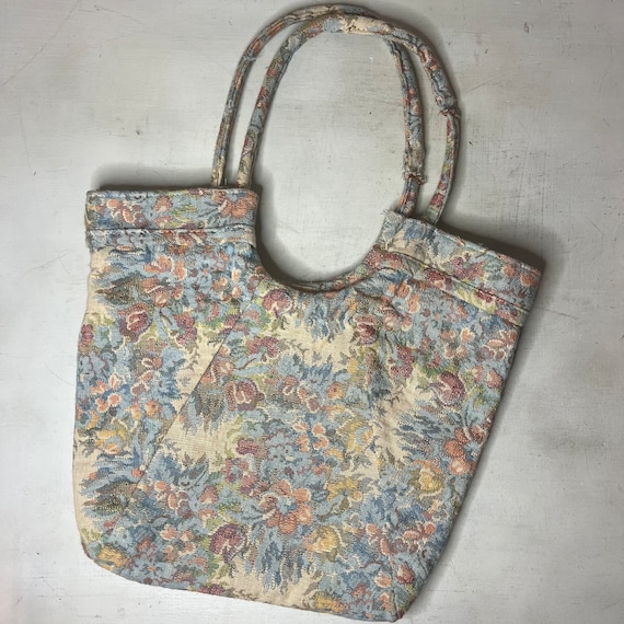 Vintage Carpetbags Of America Tote Shoulder Bag P… - image 1