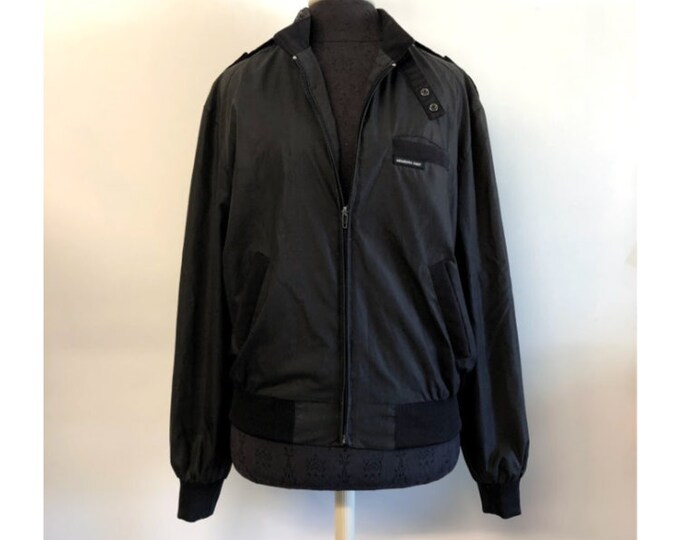 Vintage Members Only Jacket Black Members Only Bomber Jacket - Etsy